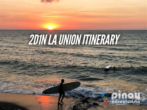 itinerary in tagalog sample|Sample La Union Itineraries for 2, 3, 4, 5, 6 Days Tour for 2024.